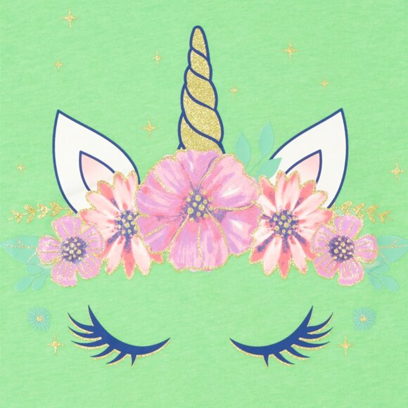 The Childrens Place Girls Unicorn Graphic Tee Short Sleeve 3-Pack-Mult L (10/12) - Picture 3 of 4